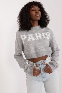 Sweter Damski Model BA-SW-1489.24 Light Grey - Badu