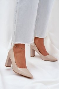 Czółenka Model Kilanne AI08 Beige - Step in style