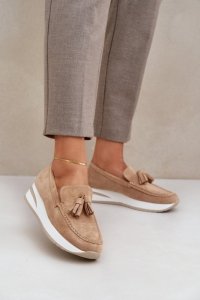 Mokasyny Model Challavia G-55 Beige - Step in style