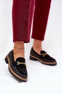 Mokasyny Model Seffolia J1801 Black - Step in style