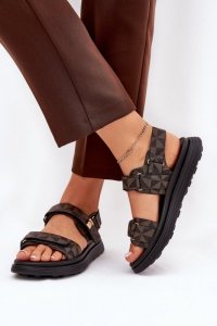 Sandały Model Leriot 88-13 Black/Brown - Step in style