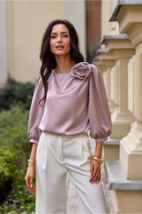 Bluzka Model Giana CAP BLU0178 Cappuccino - Roco Fashion