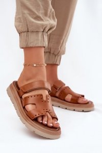 Sandał Klapki Model Zazoo 40440 Brown - Step in style