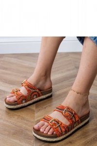 Sandał Klapki Model Zebrina X5-390 Orange - PRIMO