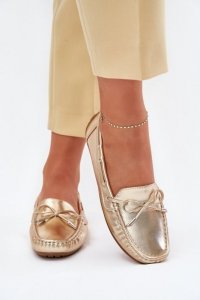 Mokasyny Model Si Passione FT246 Gold - Step in style
