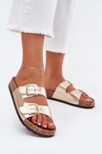 Sandał Klapki Model Iskira 25SD21-8323 Gold - Step in style