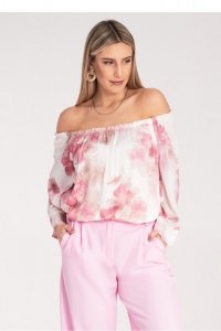 Bluzka Model M1142 Pink - Figl