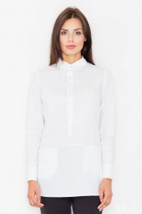 Bluzka Model M493 White - Figl