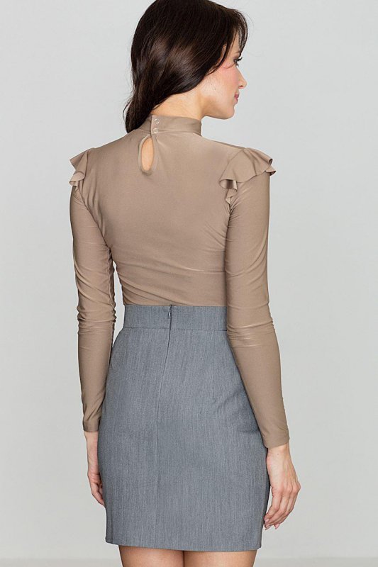 Bluzka Model K438 Beige - Katrus Hurtownia odzieży on-line, moda damska, bielizna i obuwie dla kobiet - Matterhorn.pl