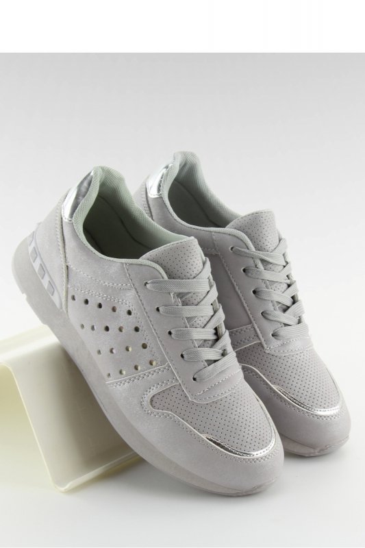 BUTY SPORTOWE DAMSKIE SZARE SU12P GREY - Inello