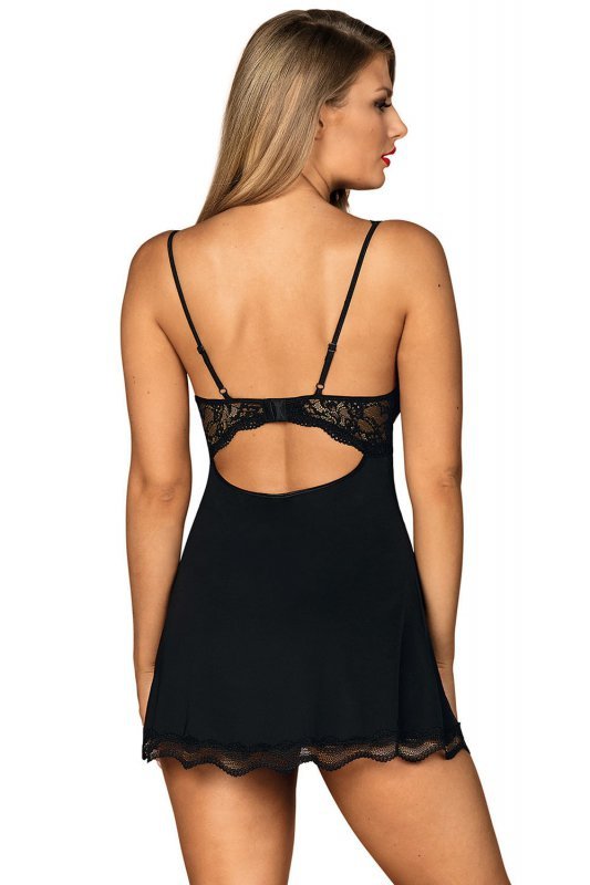 Komplet Model Luvae Babydoll Black - Obsessive