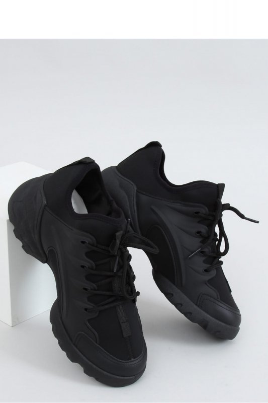 BUTY SPORTOWE CZARNE LA126P BLACK - Inello