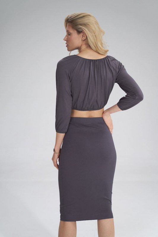 Bluzka Model M781 Dark Grey - Figl