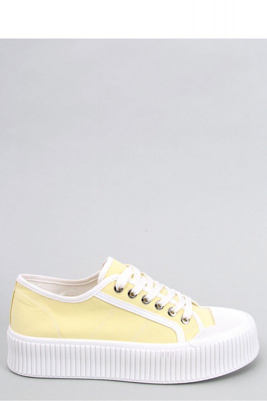 Trampki damskie na platformie DORS YELLOW - Inello