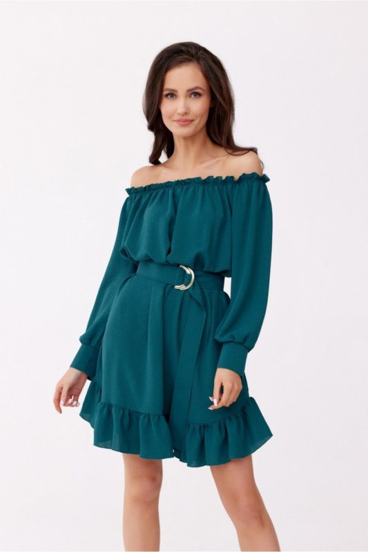 Sukienka Model Cindy BUT SUK0400 Bottle Green - Roco Fashion