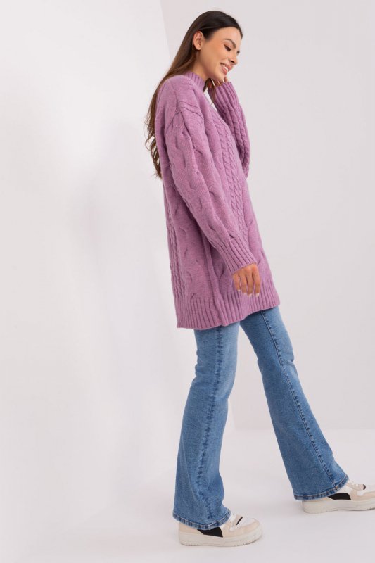 Sweter Damski Model AT-SW-2367-1.35P Violet - AT