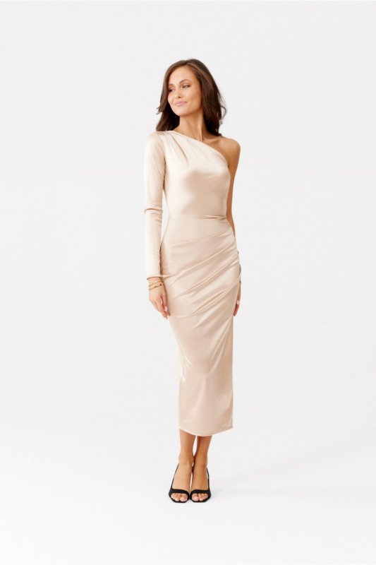 Sukienka Model Virginia BEZ SUK0438 Beige - Roco Fashion