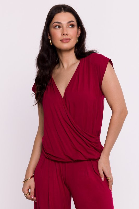 Bluzka Model B288 Bordo - BeWear