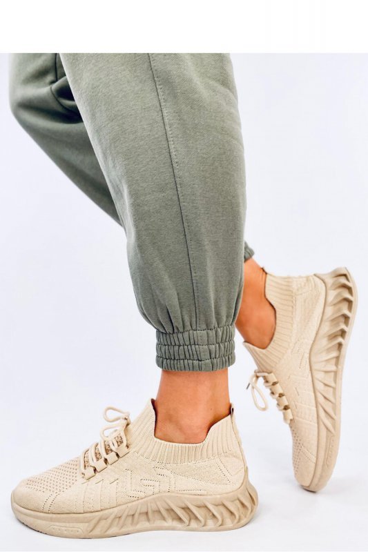 Buty sportowe skarpetkowe NEAM BEIGE - Inello