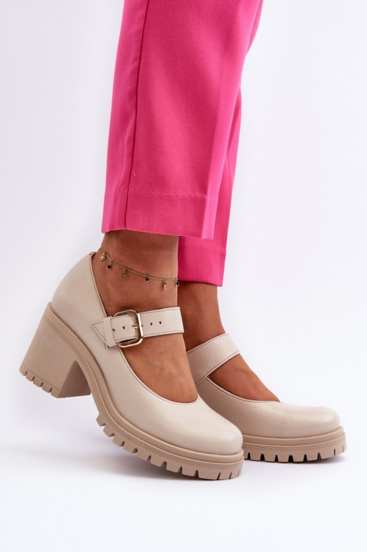 Czółenka Model Zazoo 20166 Beige - Step in style