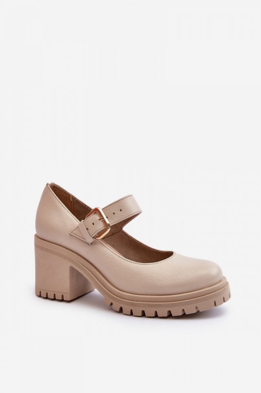 Czółenka Model Zazoo 20166 Beige - Step in style