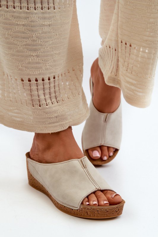 Sandał Klapki Model Inblu NG000002 Beige - Step in style