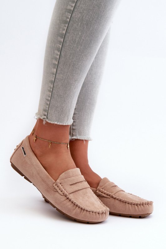 Mokasyny Model Rerceria HH712-8/HH712D-8 Light Beige - Step in style