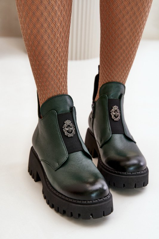 Botki Model Zazoo 60451 Dark Green - Step in style