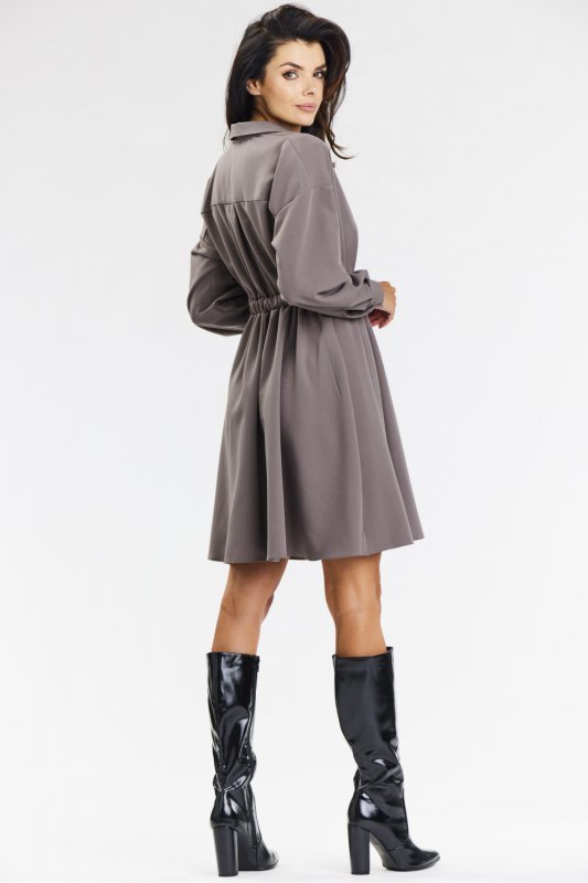 Sukienka Model A668 Taupe - awama