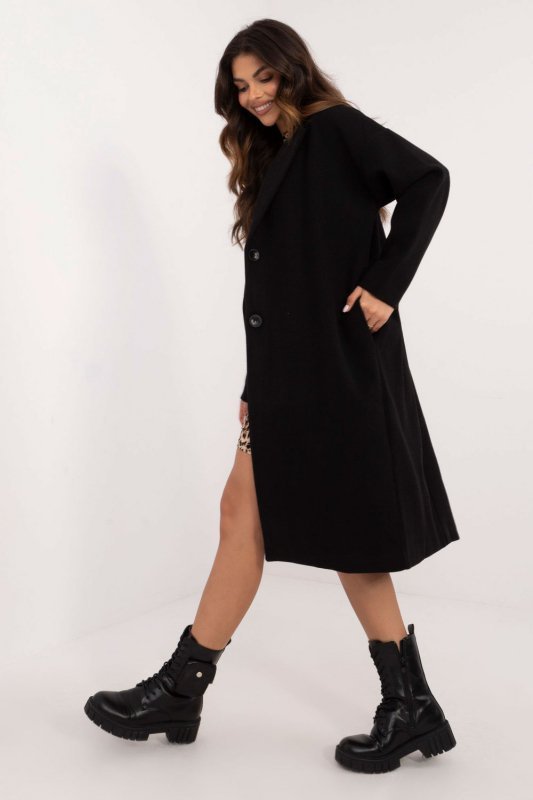 Płaszcz Damski Model TW-PL-BI-7298-2.14 Black - Och Bella