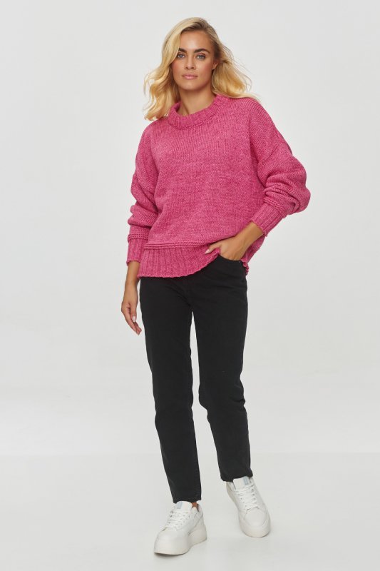 Sweter Damski Model S151 Fuksja - Makadamia