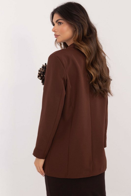 Marynarka Model DHJ-MA-19782-1.14 Dark Brown - Italy Moda