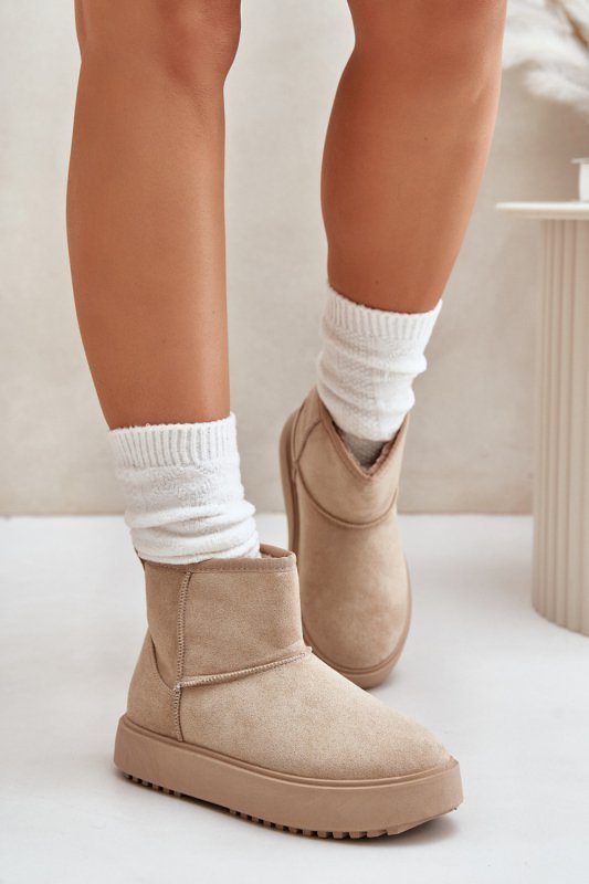 Śniegowce Model Atteria 24BT26-7408 Beige - Step in style