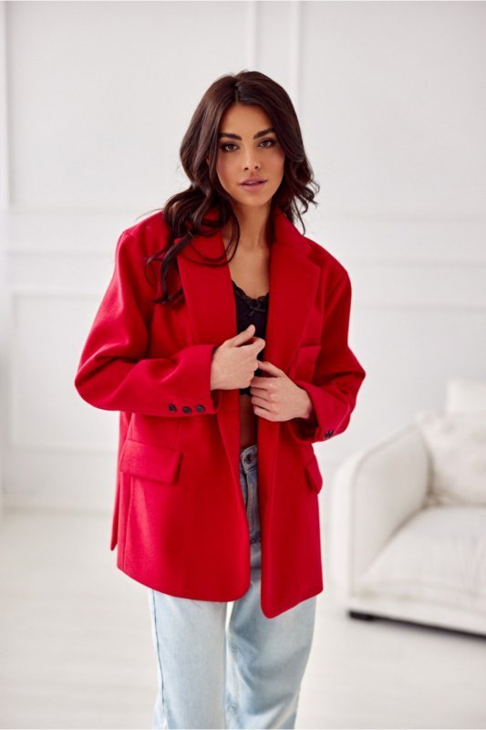 Marynarka Model Meghan CZE ZAK0007 Red - Roco Fashion