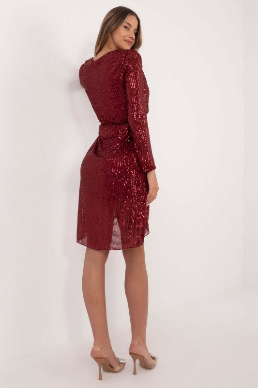 Sukienka Model MI-SK-98592.91 Bordo - Italy Moda