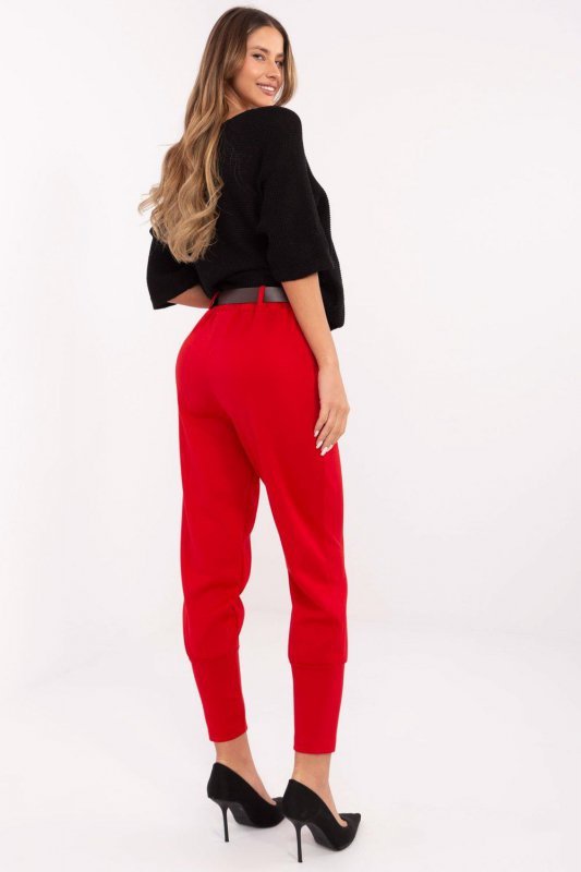 Spodnie Dresowe Model DHJ-SP-20316.16 Red - Italy Moda