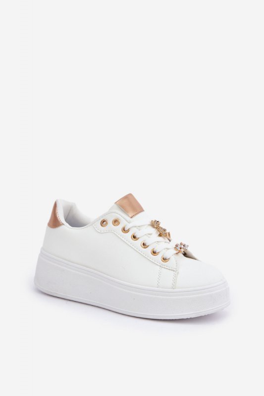 Buty Sportowe Model Enalirae 6488 White/Gold - Step in style