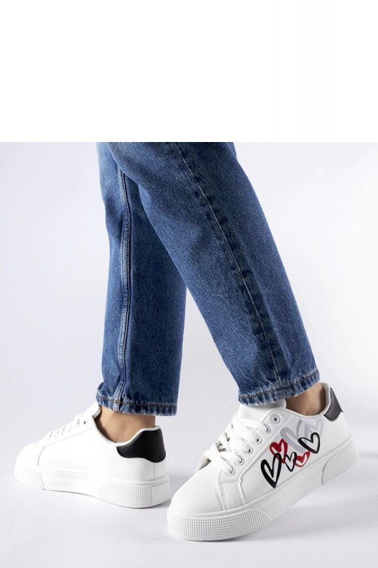 Białe sneakersy na platformie Montclair - Solea