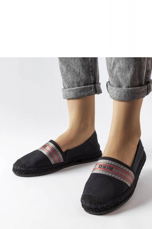 Czarne espadryle Big Star LL274894 - Solea