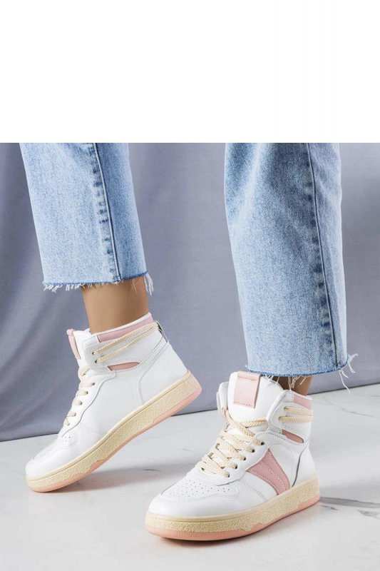 Różowe sneakersy za kostkę Robin - Solea
