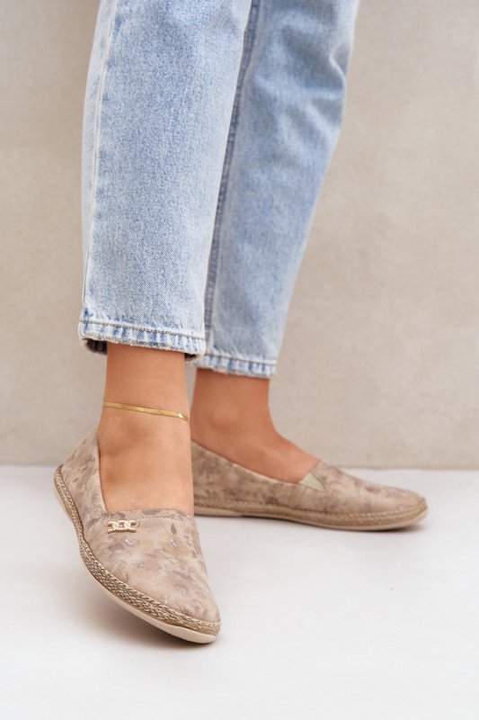 Espadryle Model Zazoo 10177 Beige - Step in style