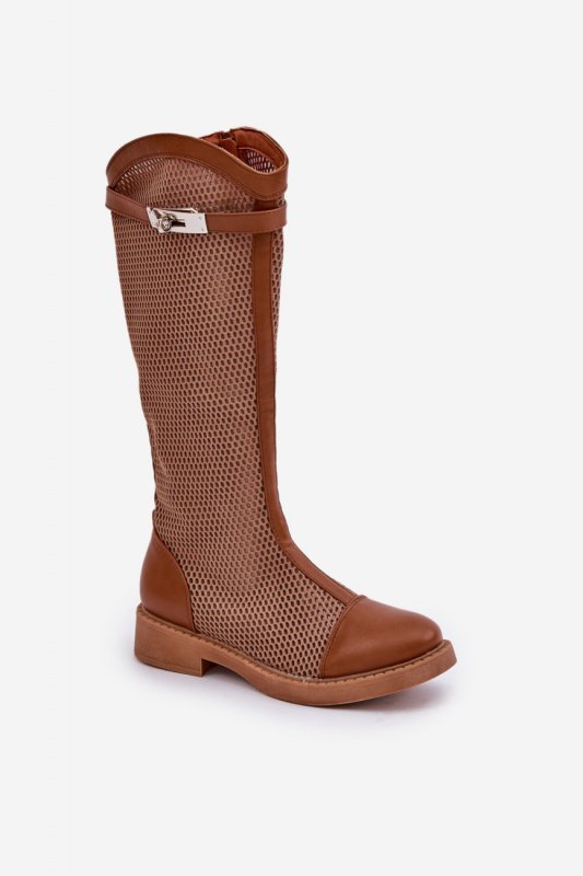 Kozaki Model Asgerda MP302-11 Brown - Step in style Hurtownia odzieży on-line, moda damska, bielizna i obuwie dla kobiet - Matte