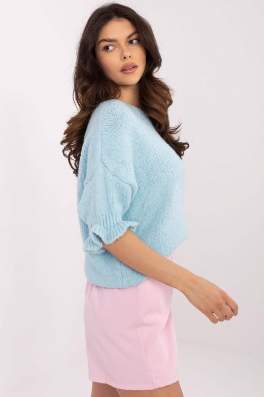 Sweter Damski Model MI-SW-2913.99 Light Blue - Italy Moda