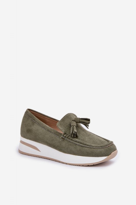 Mokasyny Model Challavia G-55 Green - Step in style