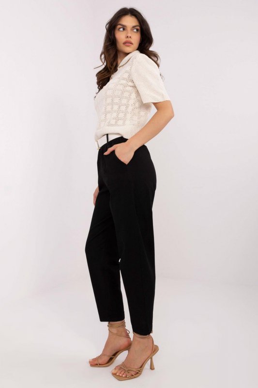 Spodnie Damskie Model DHJ-SP-8830.77 Black - Italy Moda