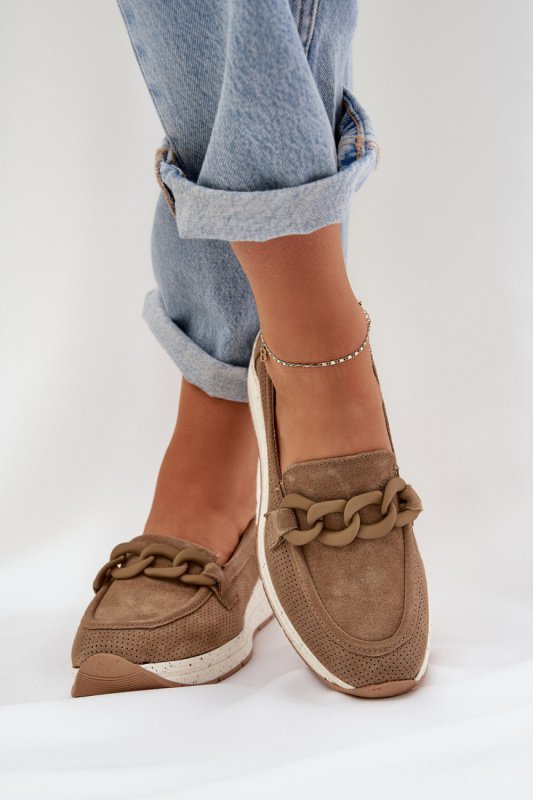 Mokasyny Model DA TW552 Brown - Step in style