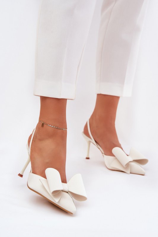 Szpilki Model Eklevia UC-158 White - Step in style