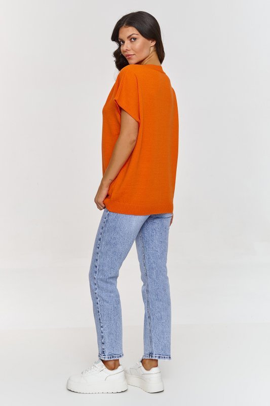 Kamizelka Model S157 Orange - Makadamia