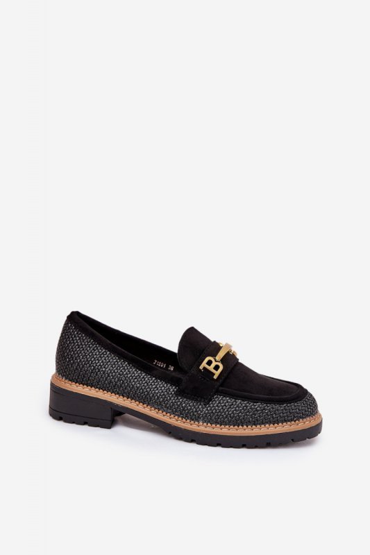 Mokasyny Model Seffolia J1801 Black - Step in style