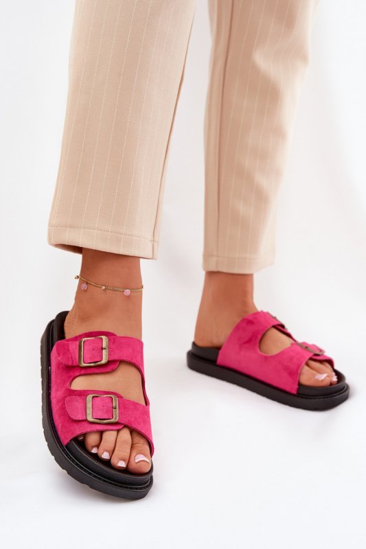 Sandał Klapki Model Simbes M35 Fuksja - Step in style